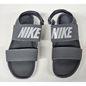 Nike Ultra Comfort Grey White Athletic Sandals Adjustable Strap Womens 10